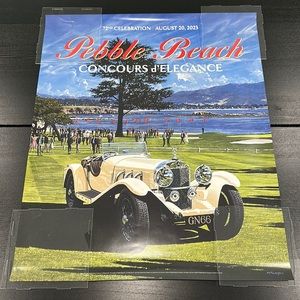 2023 Pebble Beach Concours Poster painted by artist Tim Layzell